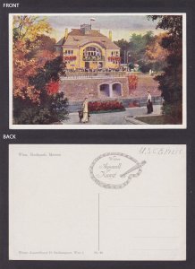 Vintage postcard, Austria Vienna, Stadtpark, Meierei