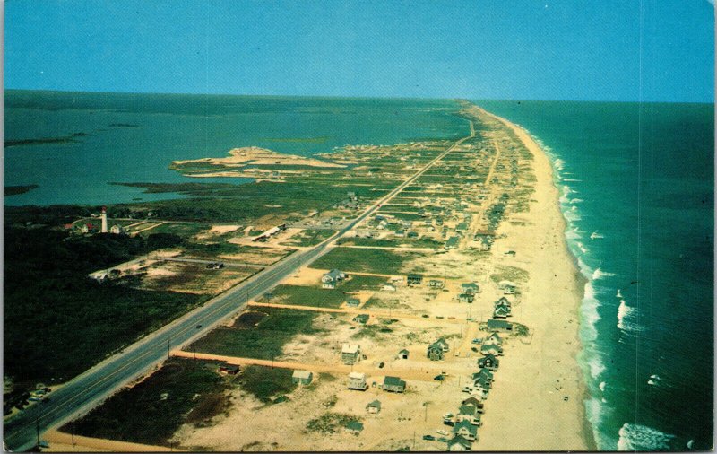 Vtg Aerial View Fenwick Island Looking North Delaware DE Unused Postcard