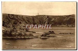 Postcard From Old Port Petit Saints Bay Guernsey