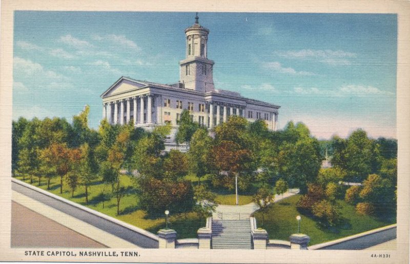 Nashville TN, Tennessee - The State Capitol Building - Linen