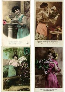 FEMMES LADIES GLAMOUR REAL PHOTO lot of 900 CPA Pre-1940 Part 2. (L2449)
