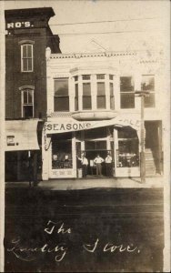 Garber Oklahoma OK Store Storefront c1910 Real Photo Postcard