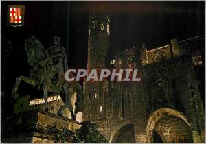 Postcard Modern Barcelona Neighborhood Gothic Monument and Great Berenguer