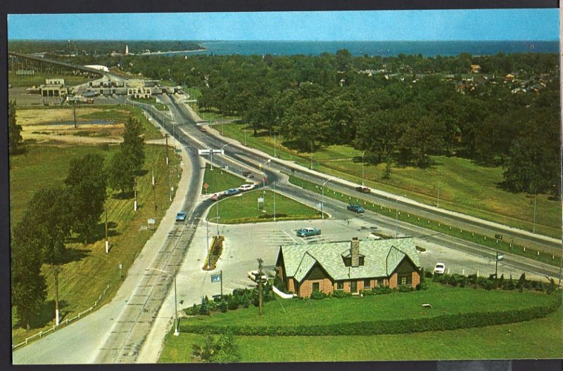 Ontario ~ SARNIA Aerial View of Your Entrance to Canada Info Centre 1950s-1970s