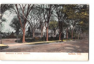 Hartford Connecticut CT Postcard 1901-1907 Residence of James Goodwin