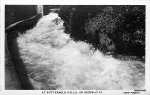 1940s Buttermilk Falls Highway 35 Parks RPPC real photo postcard 9293