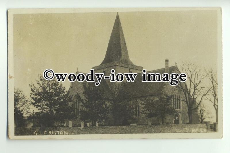 cu1877 - St. Andrew's Church and Cemetry, Alfreston, Sussex - Postcard