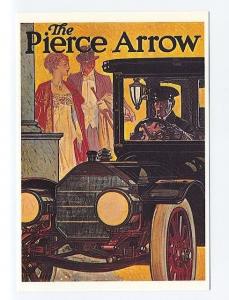 ad0888 - advert forthe Pierce Arrow  motor car  - art  postcard