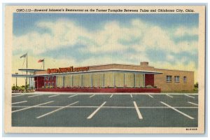 c1940 Howard Johnson's Restaurant Turner Tulsa Oklahoma City Oklahoma Postcard