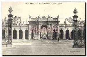 Old Postcard Nancy Arc De Triomphe