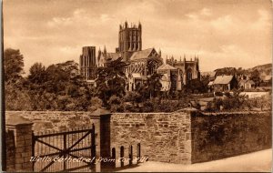 Wells Cathedral Tar Hill Vintage Postcard UNP Unused DB TW Phillips 