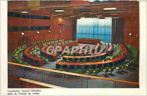 Postcard Modern Living Building of the Trusteeship Council of the Night Siege...