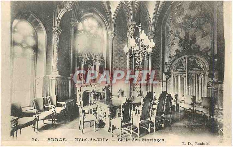 Postcard Arras Old City Hall Wedding Room