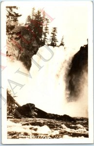 c1930s Snoqualmie Falls, Wash. RPPC River Rapids Real Photo #103 Waterfall A193