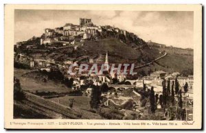 Cantal Auvergne Old Postcard Saint Flour General view