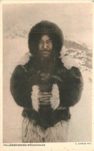 1933 Denmark Native Eskimo Scandinavia Ethnic Postcard 22-6312