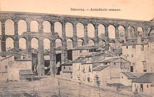 Spain Old Vintage Antique Post Card Acueducto Romano Segovia Unused