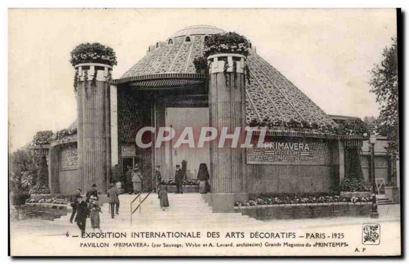 Postcard Old Paris International Exhibition Decorative Arts Pavilion 1925 Pro...