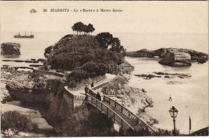 CPA Biarritz Le Basta a maree basse FRANCE (1126112)