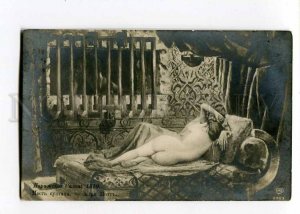 262700 NUDE Slave HAREM Sultan by MOTTE old SALON 1910 year