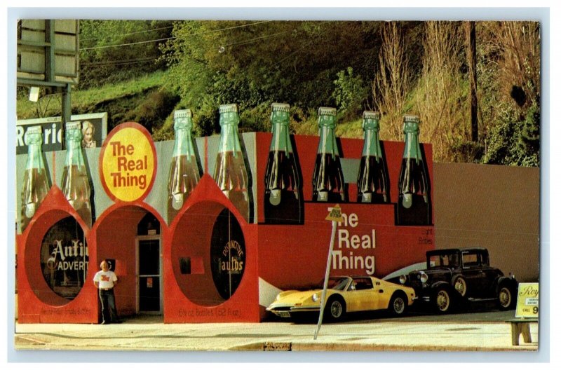 Studio City CA, The Real Thing Peter Sidlow's Advertising Coca-Cola Postcard