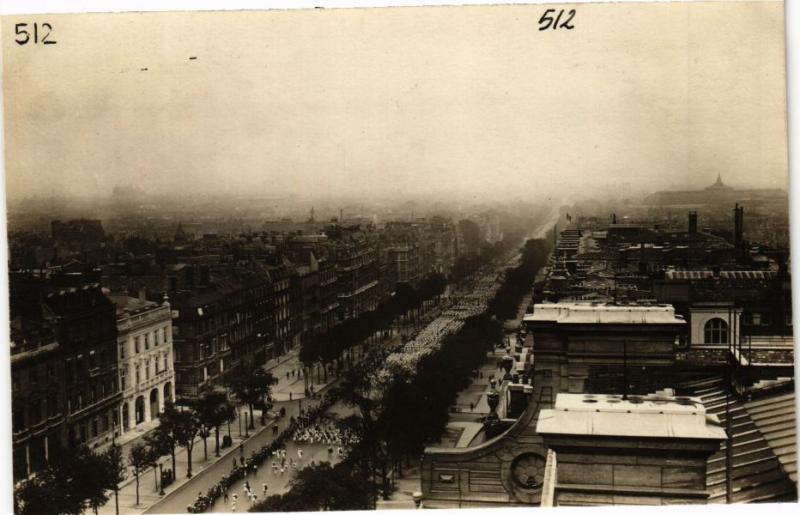 CPA AK carte photo FGSP Concours Internat. PARIS 1923 - Champs Élysées (212525)