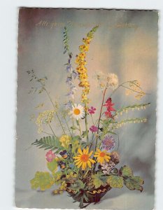 Postcard Beautiful Flower Arrangement in a Vase