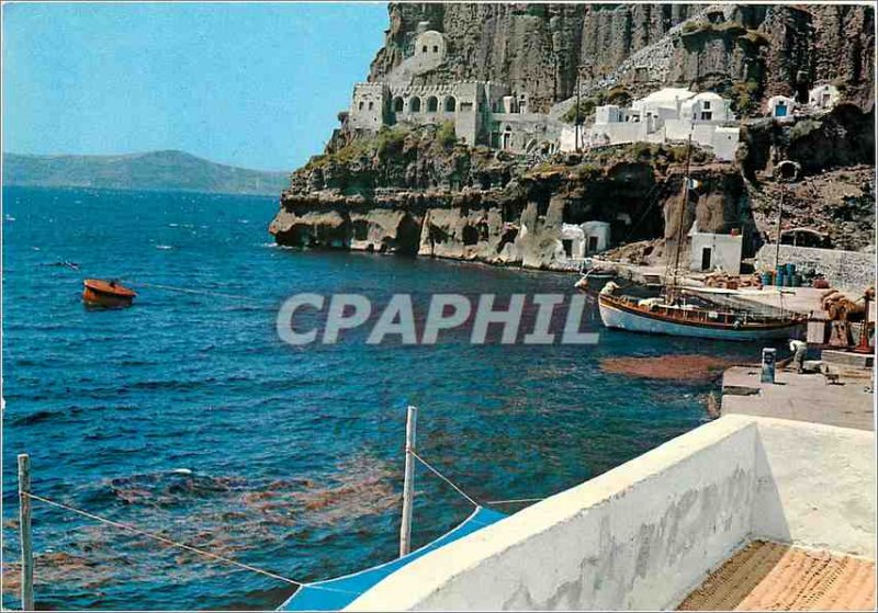 Postcard Modern Thira Cliff