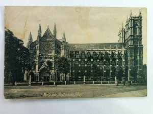 Vintage Postcard North Side Westminster Abby UK Royal Church