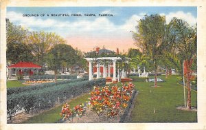 Grounds of a Beautiful Home Tampa FL Postcard