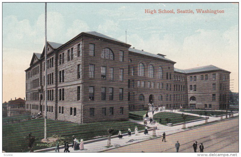 SEATTLE, Washington, 1900-1910´s; High School