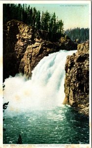 Upper Falls of Yellowstone National Park Postcard