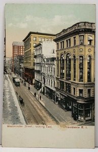 Providence Rhode Island Westminster Street Looking East Postcard G8