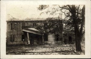 Rock Island Arsenal Illinois IL Old Davenport House c1910 Real Photo Postcard