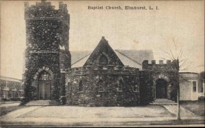 Elmhurst Long Island New York NY Baptist Church c1905 Postcard