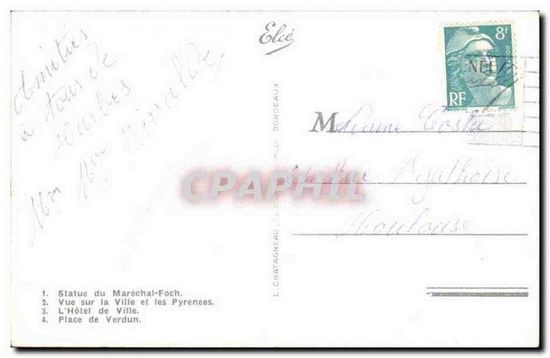 Tarbes - Remembrance - Old Postcard