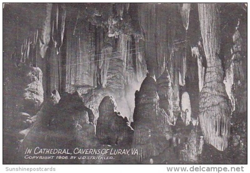 In Cathedral Caverns Of Luray Virginia