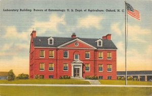 OXFORD, NC North Carolina  BUREAU OF ENTOMOLOGY~USDA Laboratory  1945 Postcard