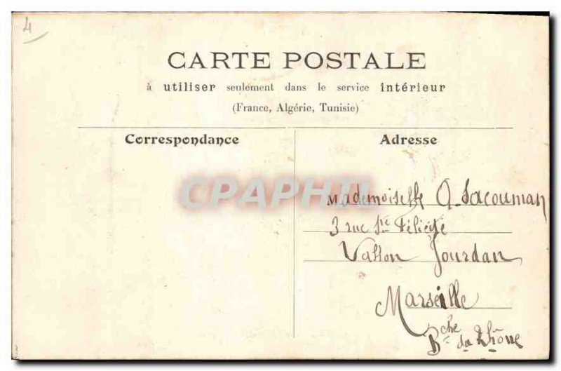 Old Postcard Paris Place de la Concorde Eiffel Tower