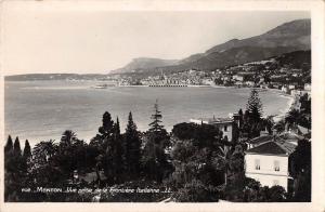 BR53601 Vue prise de la frontiere Italiene Menton      France