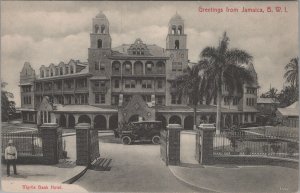 Postcard Myrtle Bank Hotel Greetings from Jamaica BWI