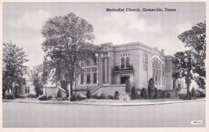 Gatesville Texas Methodist Church Old RPC Postcard
