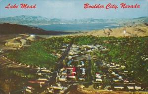 Nevada Boulder City & Lake Mead Aerial View 1960