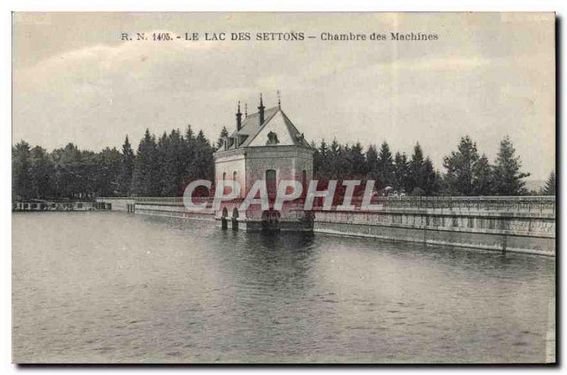  Vintage Postcard the Lake of Settons Engine room