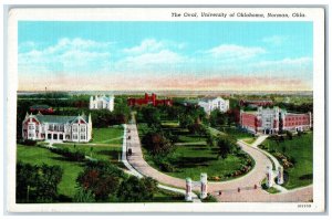 c1940s The Oval University Of Oklahoma Norman Oklahoma OK Unposted Tree Postcard
