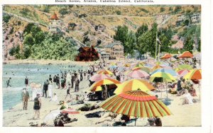 PC6690 BEACH SCENE, AVALON, CATALINA IS, CA