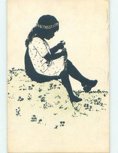 Pre-Linen black americana postcard J5412