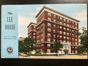 Vintage Postcard 1953 The Lee House 15th & L Street Washington D.C. (**)