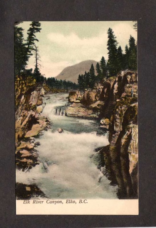 British Columbia Elk River Canyon Elko Vintage Postcard Carte Postale Canada Canada British Columbia Other Postcard Hippostcard