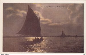 Sailing , Moonlight , White Bear Lake , Minn. , 1930s